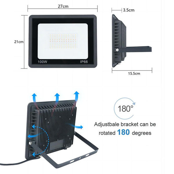 App Controlle RGBTW 100W Waterproof Led Flood Light Compatible