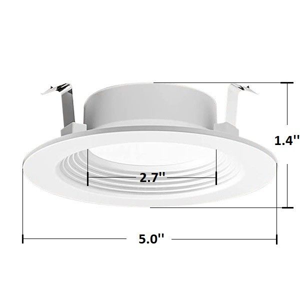 Smooth 5000k LED Flush Mount Light 4 Inch Dimming Daylight Type For Reading Room