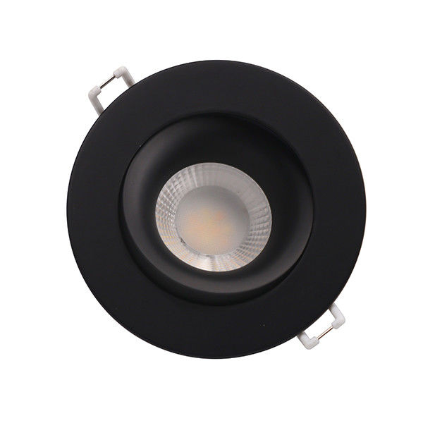 Black Leading Edge Dimmable LED Downlights 3.5''  9 Watt 750lm  For Wet Location