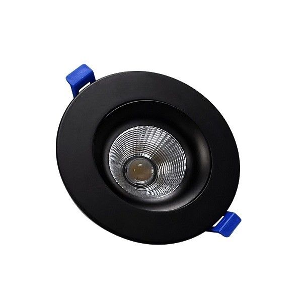 Recessed Matt Black LED Dimmable Spotlights 4 Inch 12W Eyeball Type